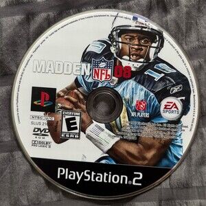 Madden NFL 08 Sony PlayStation 2 PS2 Game Disc Only Football Sports